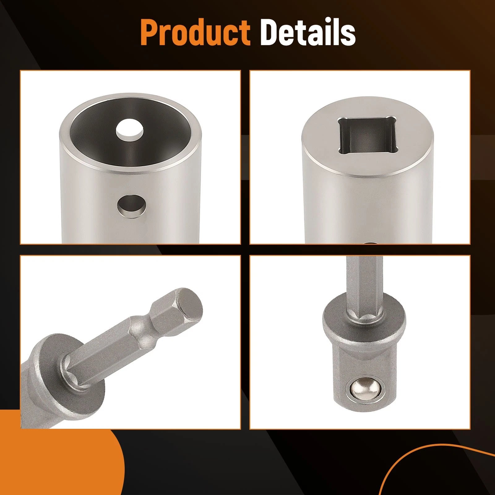 Trailer Jack Drill Adapter for Universal Use (1/2 Inch Socket)