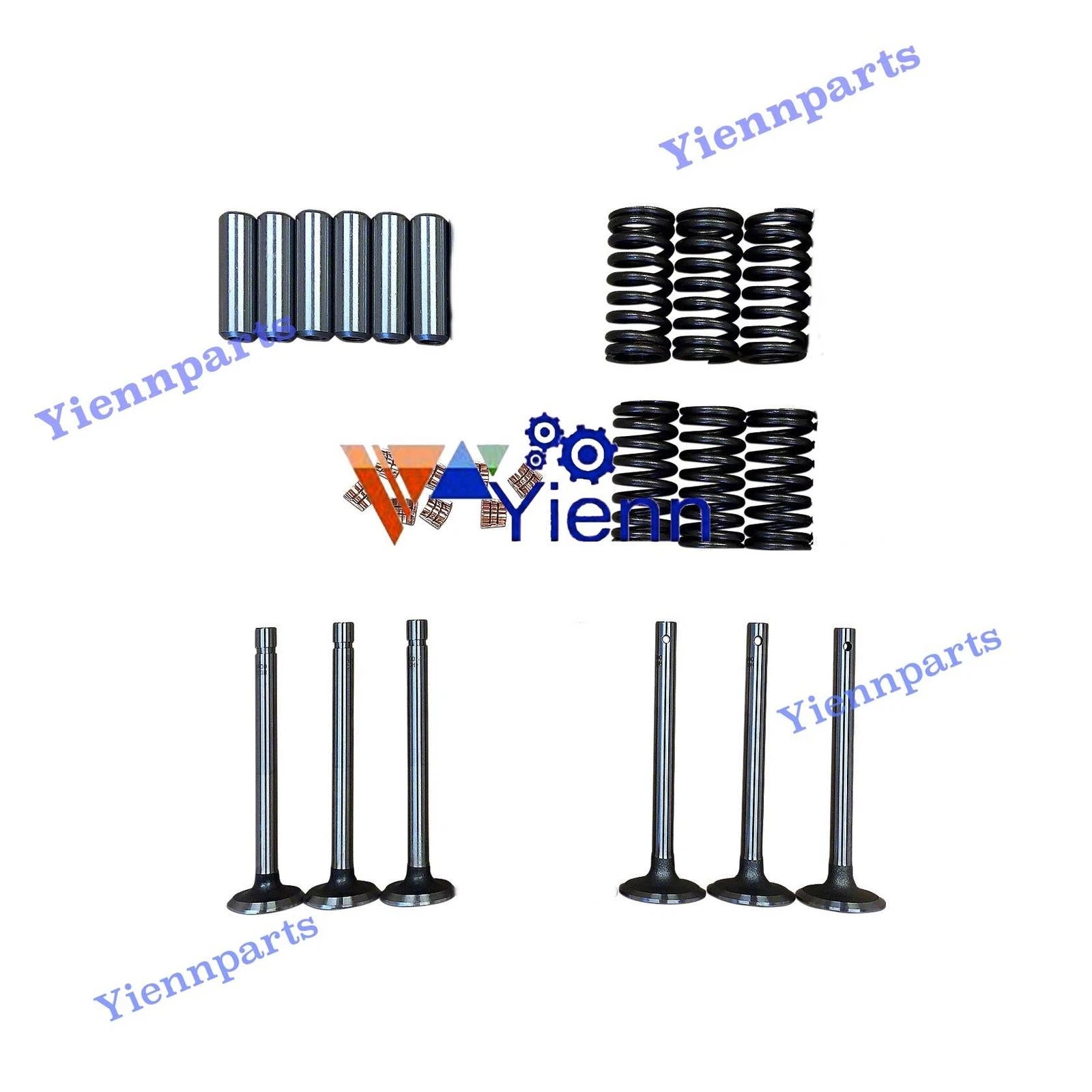 Exhaust Intake Valve Spring Train Kit for Yanmar (3TN84RJ, 3TN84-RJK, 3TN84L, 3TN84E)