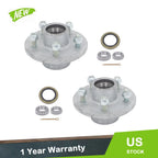Set of 2 Galvanized Trailer Hub Kits for 3" Axles