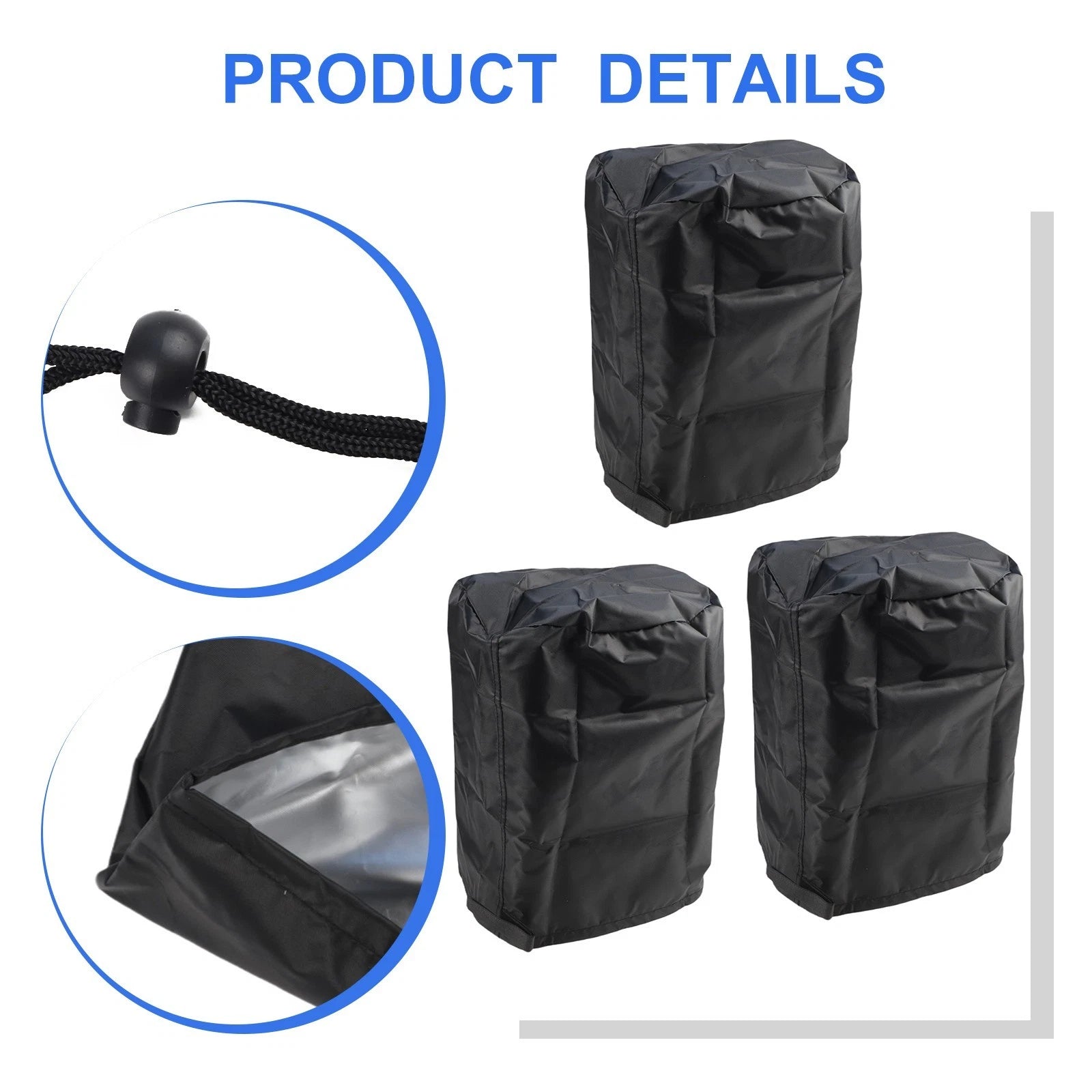 Set of 3 Trimmer Engine Covers for Outdoor Protection