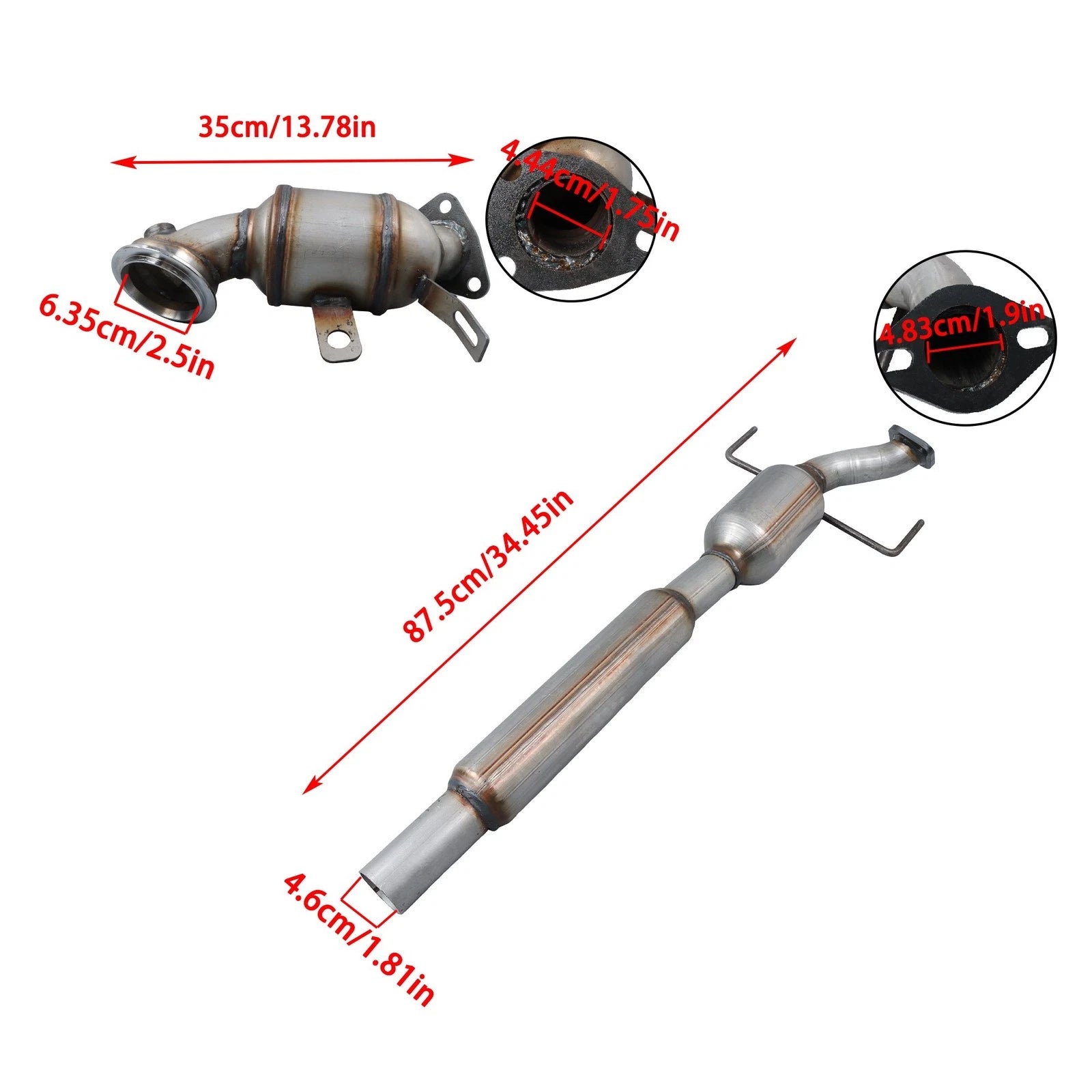 Catalytic Converter Set for Buick Encore (2013–2018) & Chevy Trax (2015–2016) 1.4L 16659