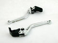 Long Brake Clutch Levers for Kawasaki ZX10R/RR/KRT (2016–2017) Silver T9