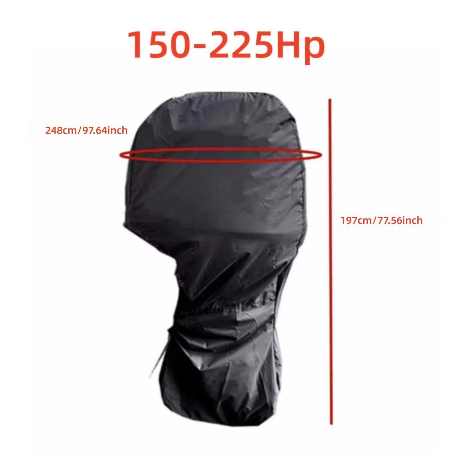 Outboard Motor Engine Cover for Honda 150-225 HP (Black)