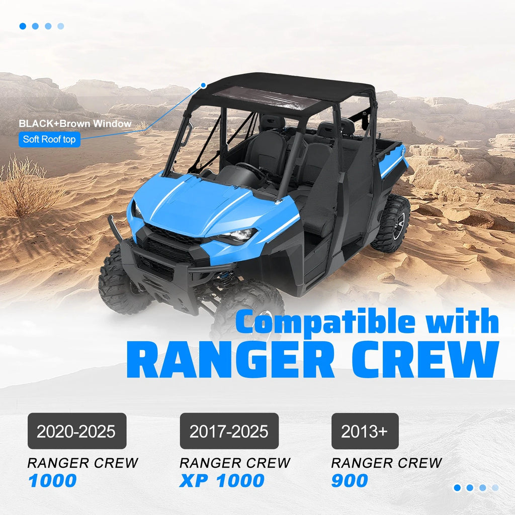 Soft Roof Top for Polaris Ranger Crew 1000/900/570/XP/PRO (2015–2025)