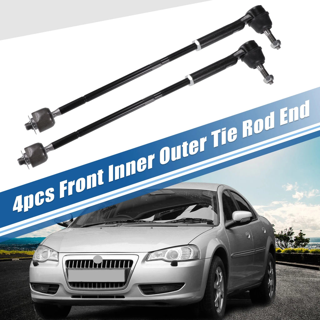4pcs Front Inner Outer Tie Rod Ends Kit for Chrysler Town & Country (2008–2010)