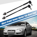 4pcs Front Inner Outer Tie Rod Ends Kit for Chrysler Town & Country (2008–2010)