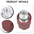 R-134a High Side Port Adapter with 1.5" Thread & Replaceable Valve Cores