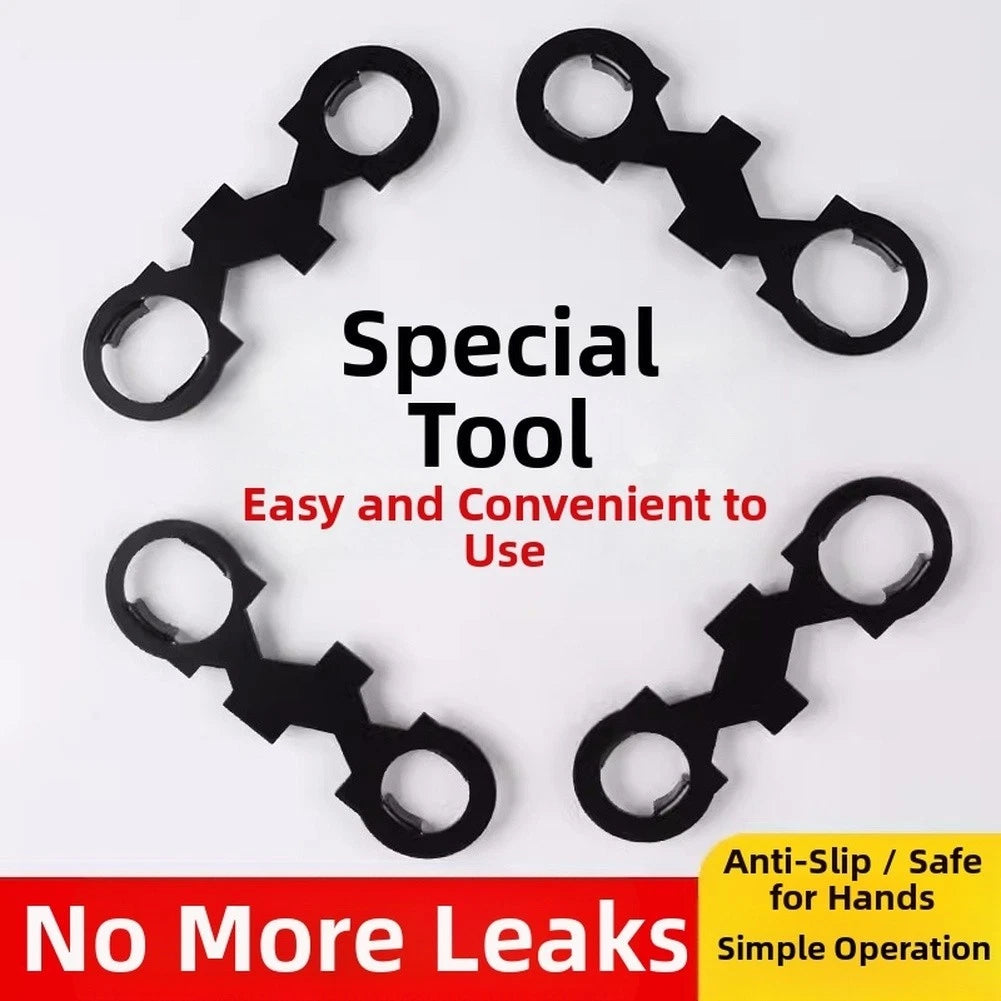 Compact Plumbing Faucet Wrench Tool with 6 Adapters for Sink Work