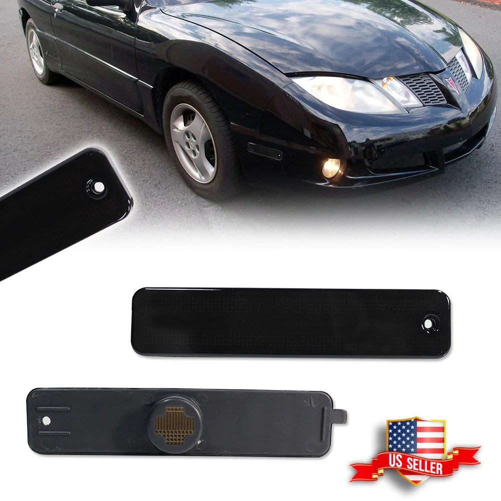 2X Smoke Lens Front Fender Side Marker Lights for Pontiac Sunfire (2000–2005)