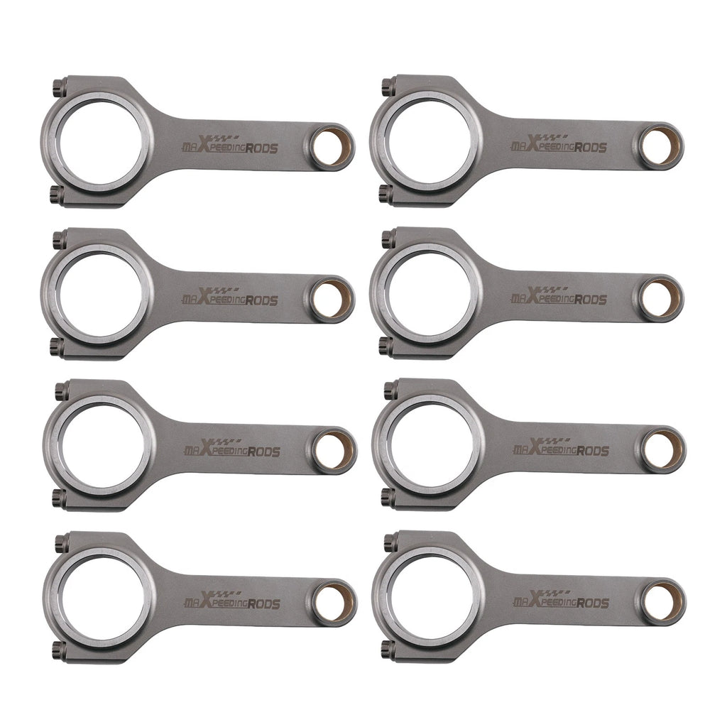 Racing H-Beam 4340 Connecting Rods for Chevy GMC SBC (305–400) (1968–2000)