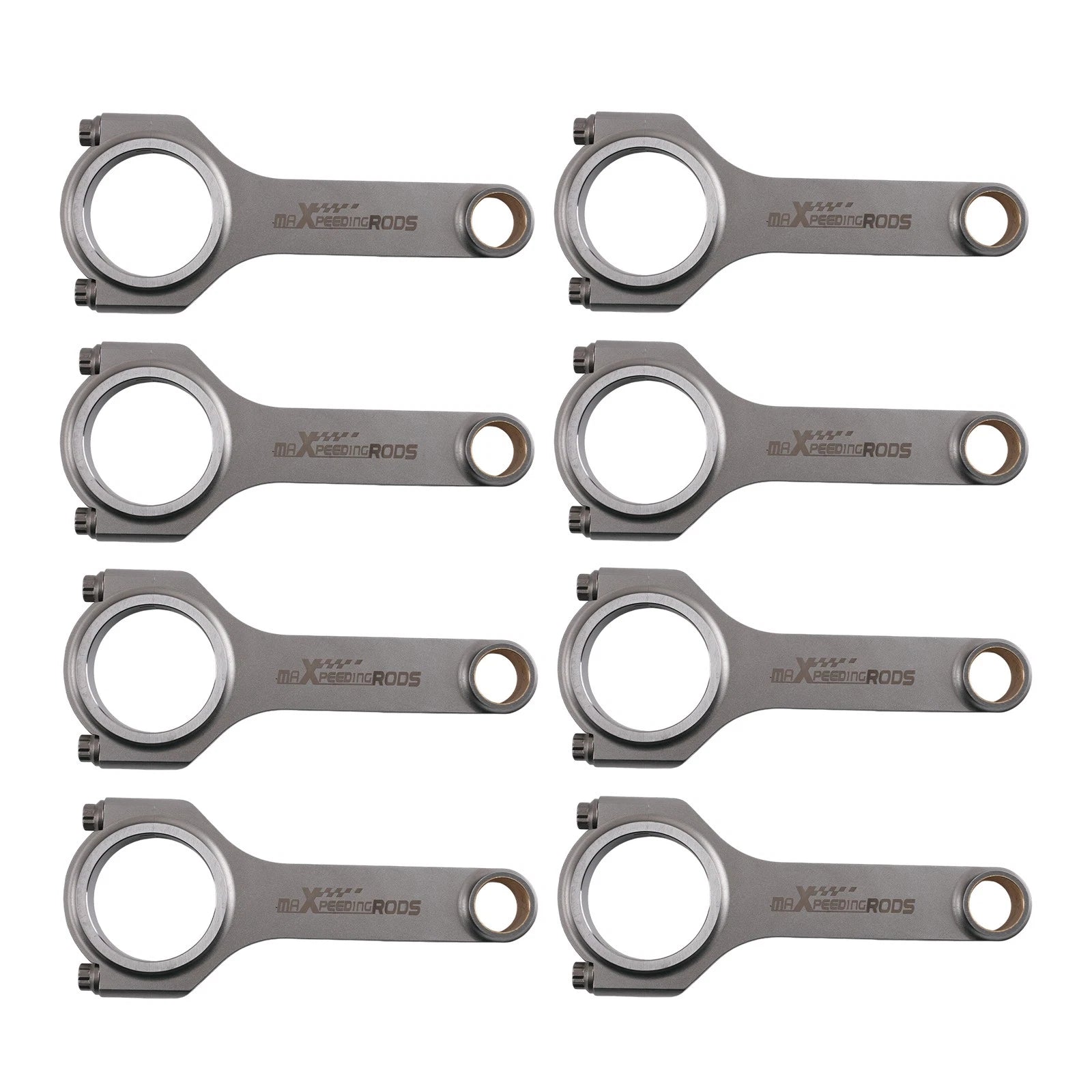 Racing H-Beam 4340 Connecting Rods for Chevy GMC SBC (305–400) (1968–2000)