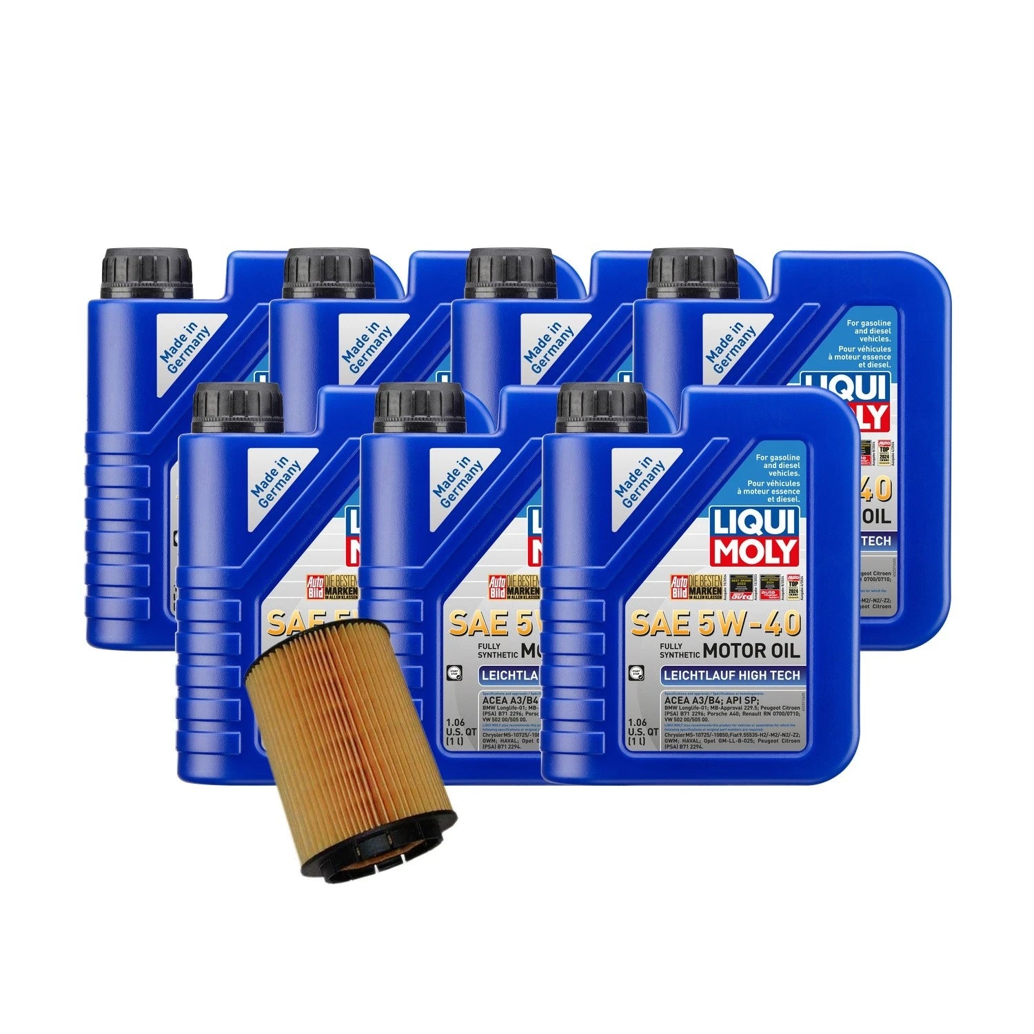 Oil Change Kit 7L Liqui Moly 5W40 for Audi 3.2/3.6L (2005–2012)