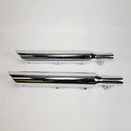 3" Slip On Mufflers 2" Baffle Chrome Slash Down for Harley Softail (2000–2006)