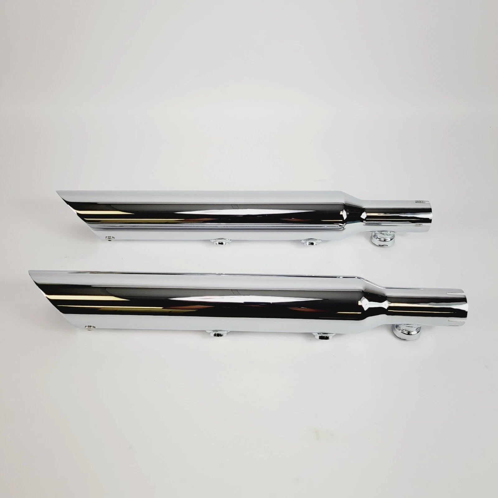 3" Slip On Mufflers 2" Baffle Chrome Slash Down for Harley Softail (2000–2006)