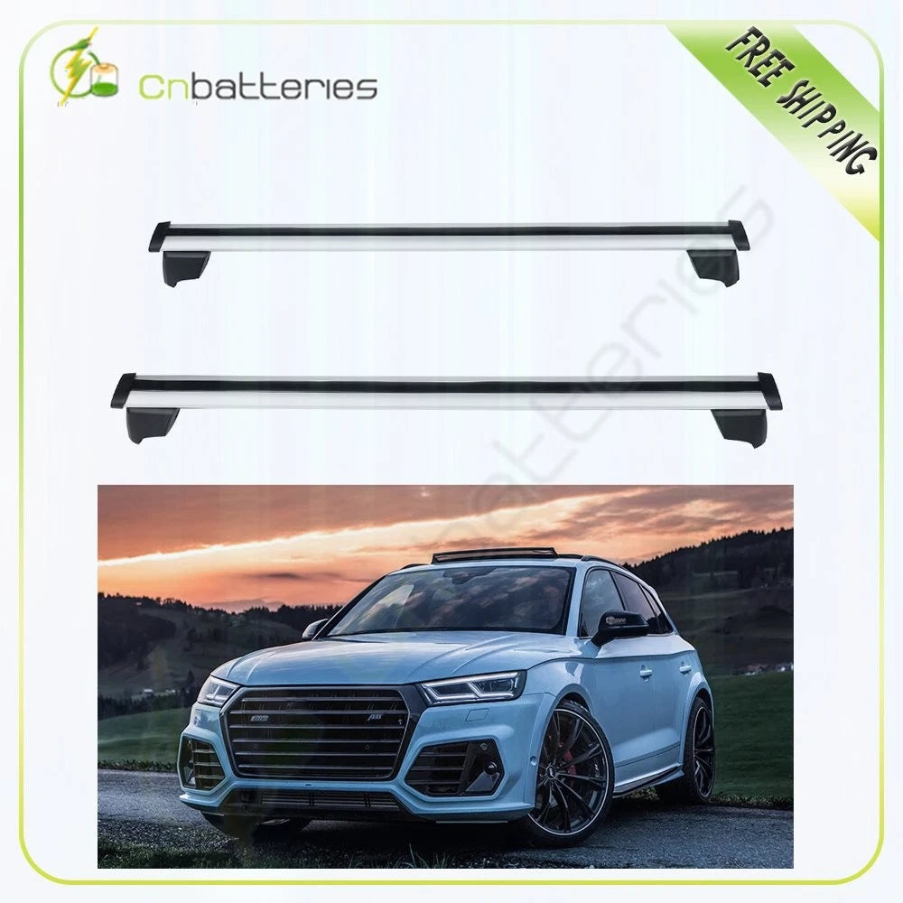 2X Aluminum Roof Rack Cross Bars for Audi Q5 SQ5 (2018–2019)