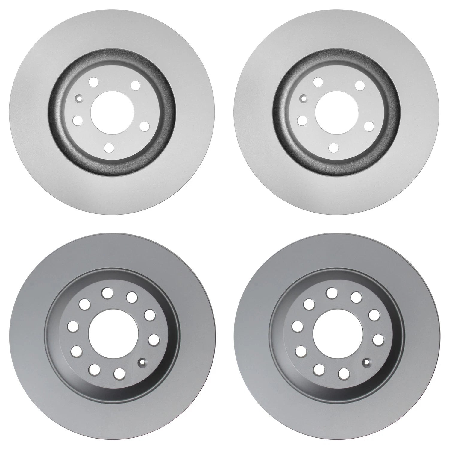 Hella Brake Rotors Kit 347mm Front & 302mm Rear for Audi A6 Quattro