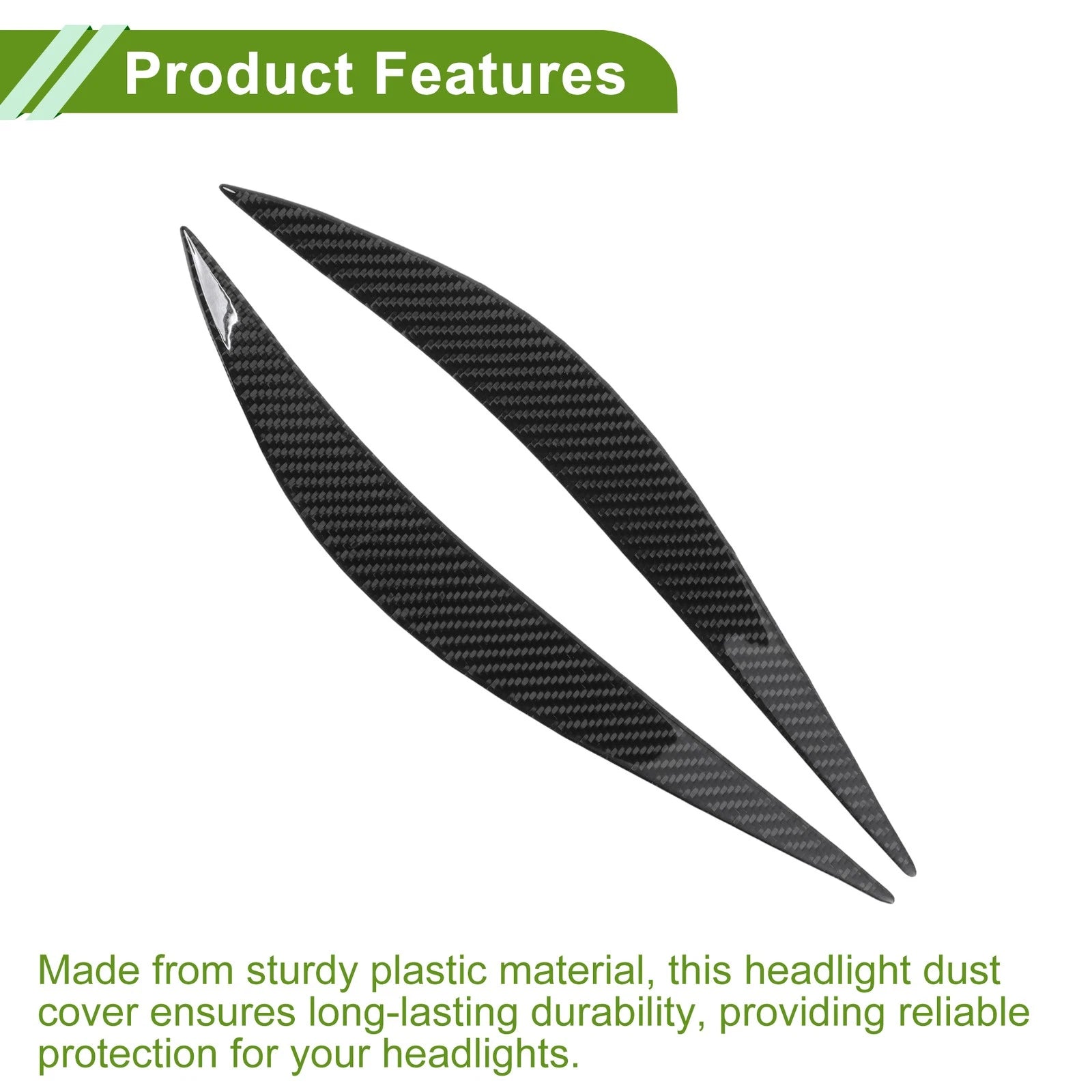 Headlight Eyebrow Eyelid Cover for BMW F32 (2012–2017) Carbon Fiber