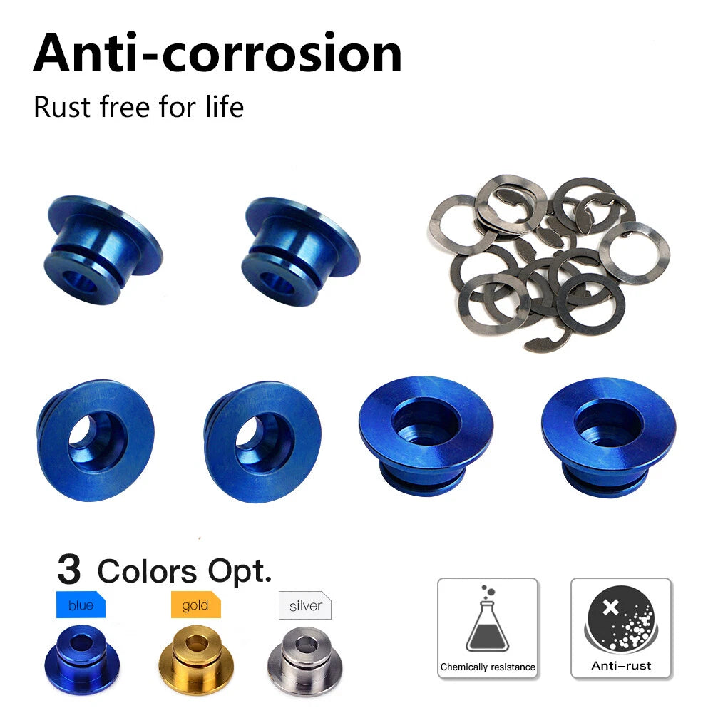 Set of 4 Floating Front Brake Disc Bobbins & Circlips for BMW S1000R S1000RR S1000XR