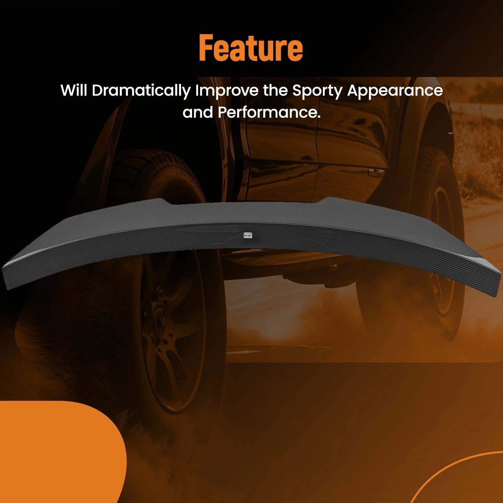 Carbon Fiber Rear Trunk Lid Spoiler for Audi A4 B8.5 (2013–2016)