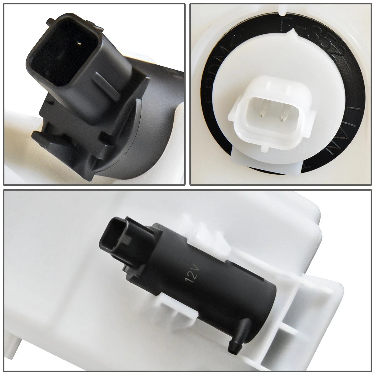 Windshield Washer Reservoir Tank for Kia Rio (2018–2020) w/Level Sensor & Pump