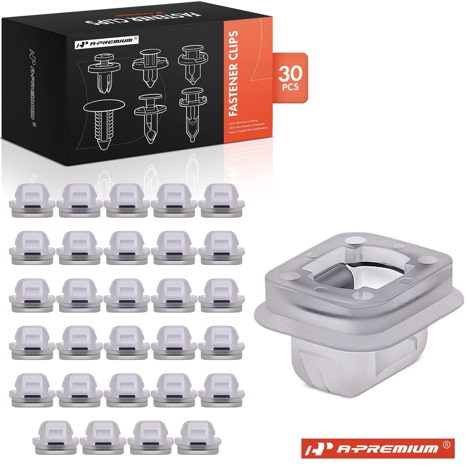 30Pcs Nylon Trim Plug Retainer Clips for BMW 