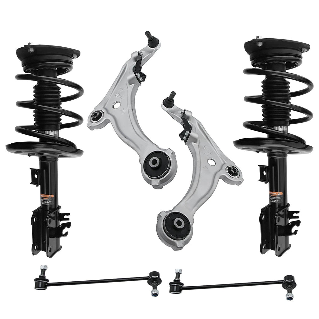 Set of 6 Front Struts with Control Arms for Nissan Maxima (2009–2014)
