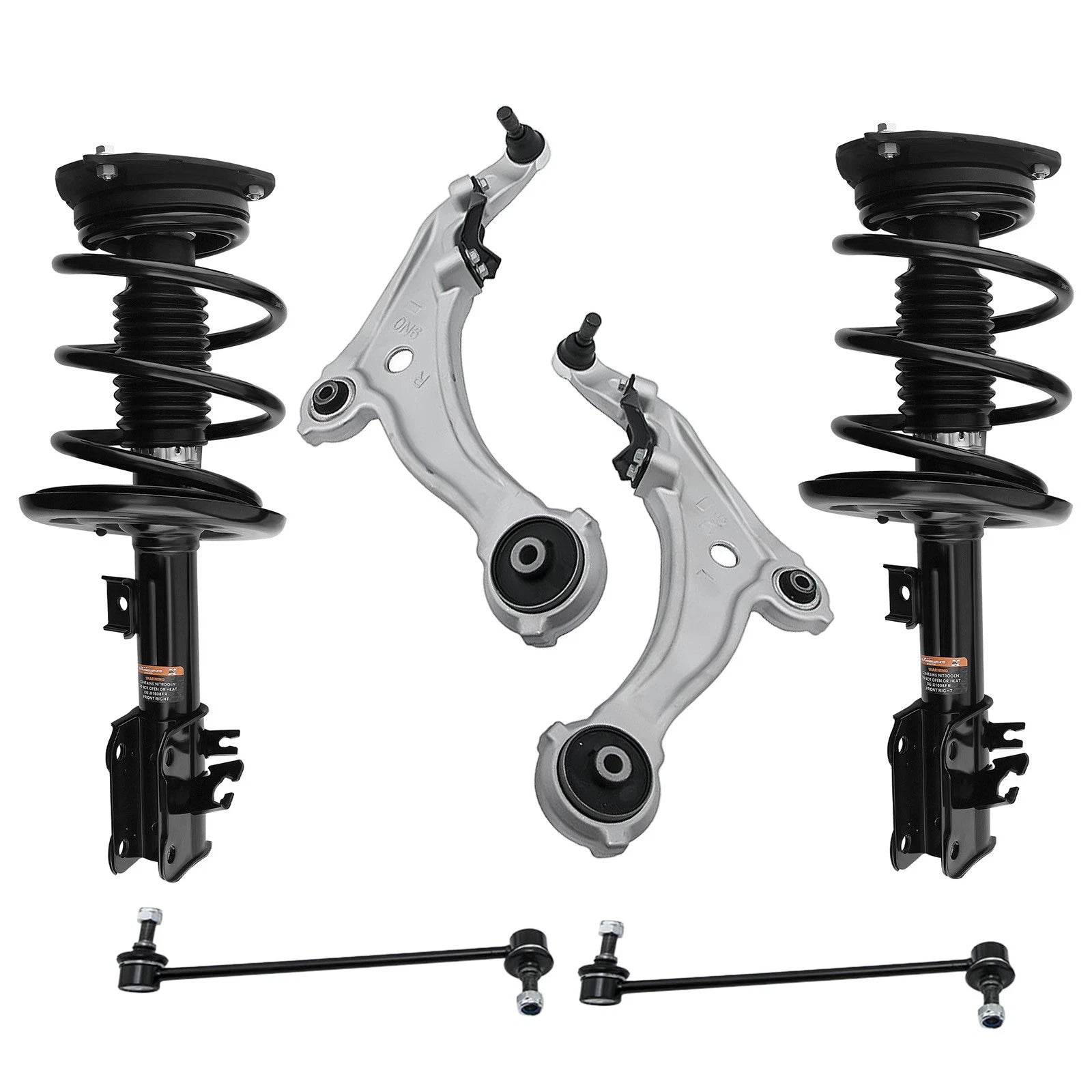 Set of 6 Front Struts with Control Arms for Nissan Maxima (2009–2014)