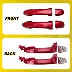 2X Red Outer Exterior Door Handle for Toyota Camry (2012–2017)
