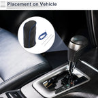 Gear Shift Knob Cover for Nissan Tiida (2004–2012) Black Blue Faux Leather