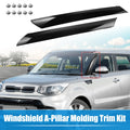 Pair Windshield A-Pillar Trim Panel for Kia Soul (2010–2013) 861802K500
