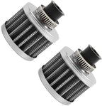 2X Cold Air Intake Filter for Turbo Vent Crankcase Valve Cover (2010–2023)