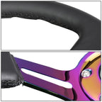 NRG 35cm Deep Dish Steering Wheel for Universal Fit (NRG-350BK-NEO)