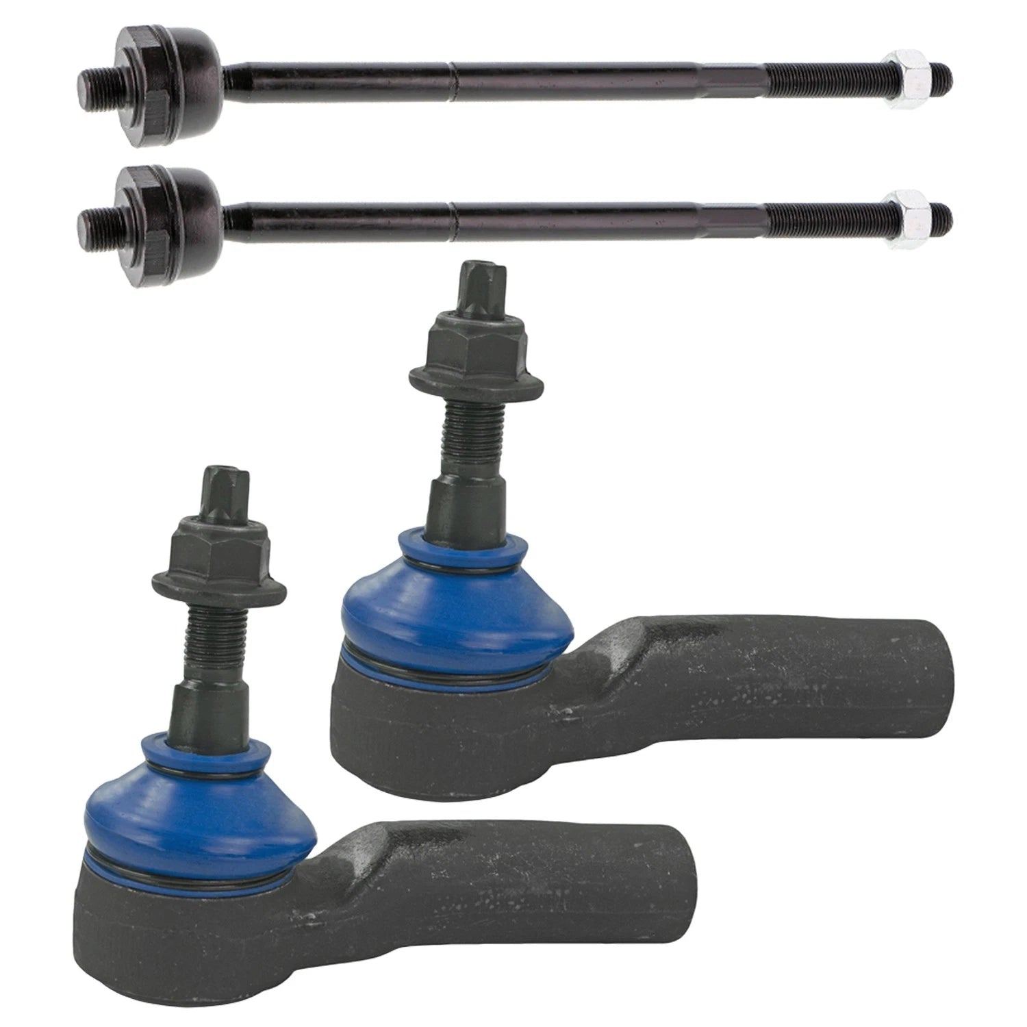Set of 2 Inner Outer Steering Tie Rod Ends for Ford Mustang (2011–2014)