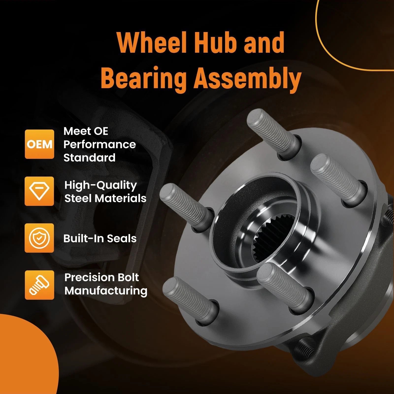 Front Wheel Hub Assembly for Subaru Impreza/Forester (2014–2019) HB613415