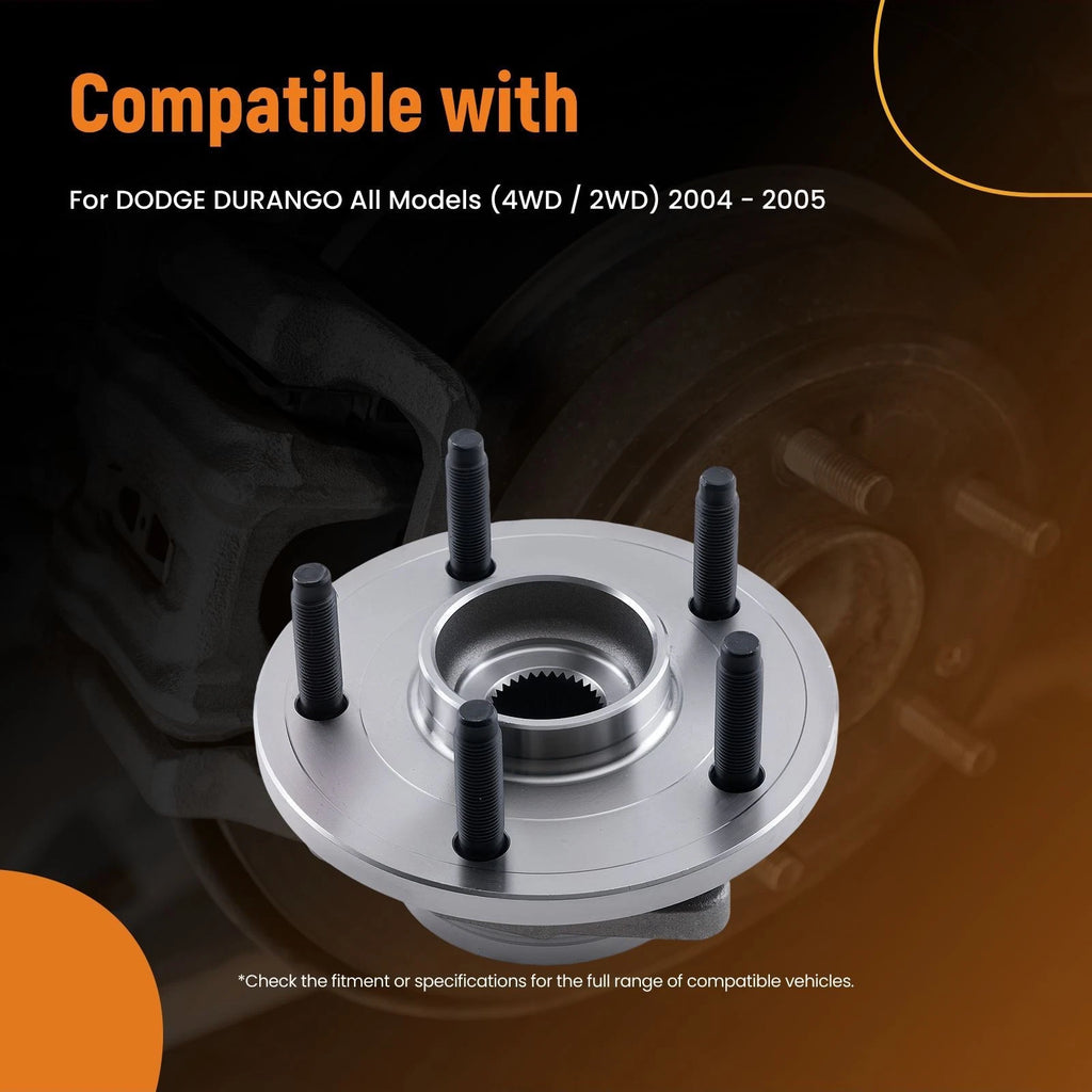 Front Wheel Hub Assembly L/R for Dodge Durango (2004–2005) 513207, 1411-49195 ABS