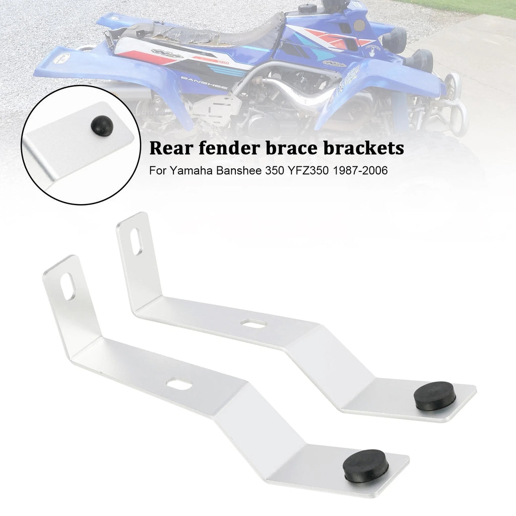 Billet Rear Fender Brace Brackets for Yamaha Banshee 350 (1987–2006)
