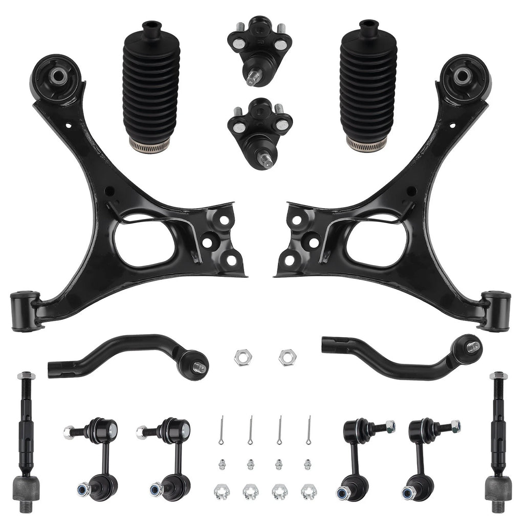 Front Lower Control Arms w/Ball Joint Sway Bar Tie Rod for Honda Civic (2006–2011)