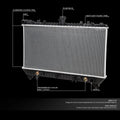 Aluminum Radiator for Chevy Camaro SS 6.2L (2010–2011) DPI 13142