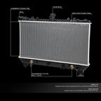 Aluminum Radiator for Chevy Camaro SS 6.2L (2010–2011) DPI 13142