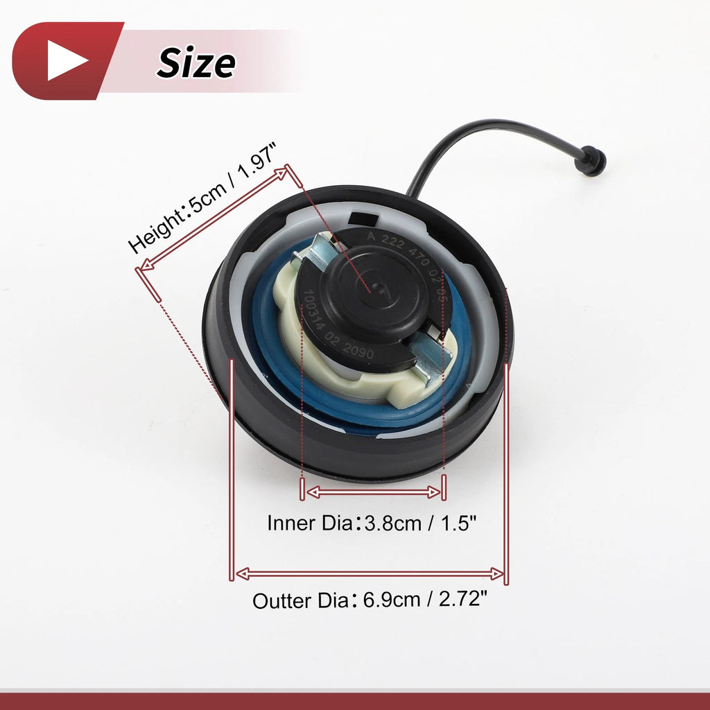 Gas Fuel Cap No.A2224700005 for Mercedes-Benz CLA45 AMG (2014–2018)