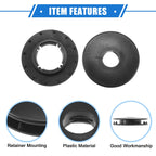 2pcs Floor Mat Fixing Clip for Ford  - Durable Plastic Black