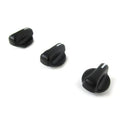 3 x A/C Heater Control Knob Fan Switch Set for Jeep Wrangler, Dodge Ram (2007-2023)