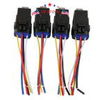 Set of 4 Heavy Duty 5 Pin 12V Car Auto Relay Waterproof Socket for Vehicles