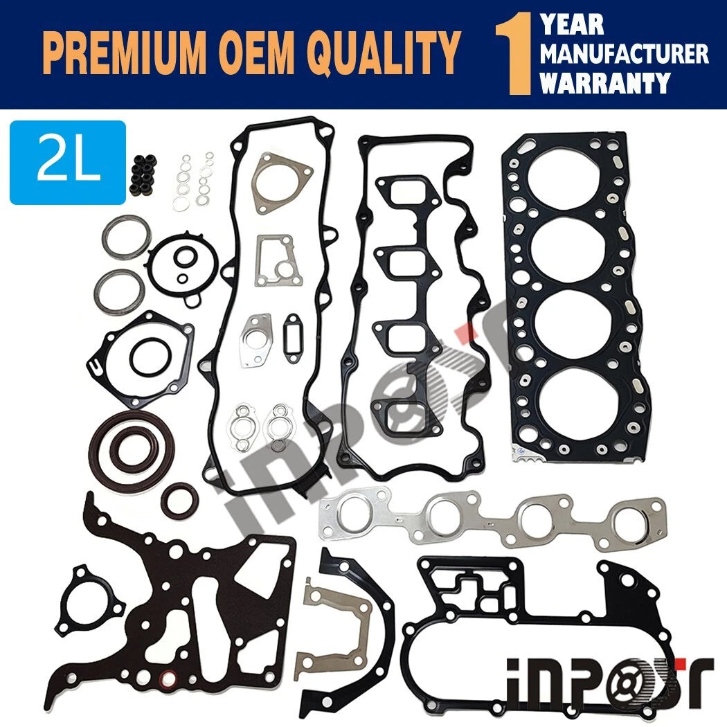 2L 2LT Overhaul Gasket Kit for Toyota 2L-T (1975–1985)