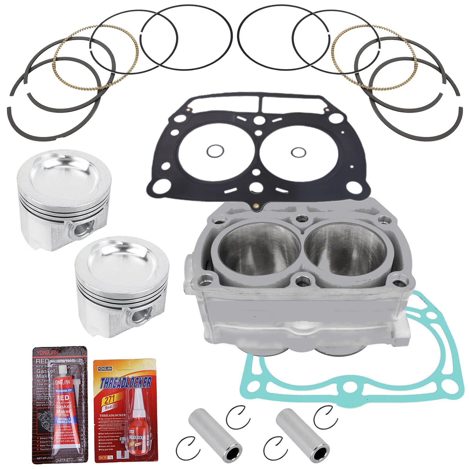 Top End Rebuild Kit for Polaris RZR 800 LE (2008–2014) - Cylinder, Piston, Gasket