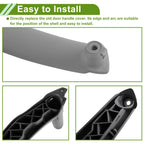 Door Panel Handle Pull Trim Cover for BMW X5 (2007-2013) Gray Black