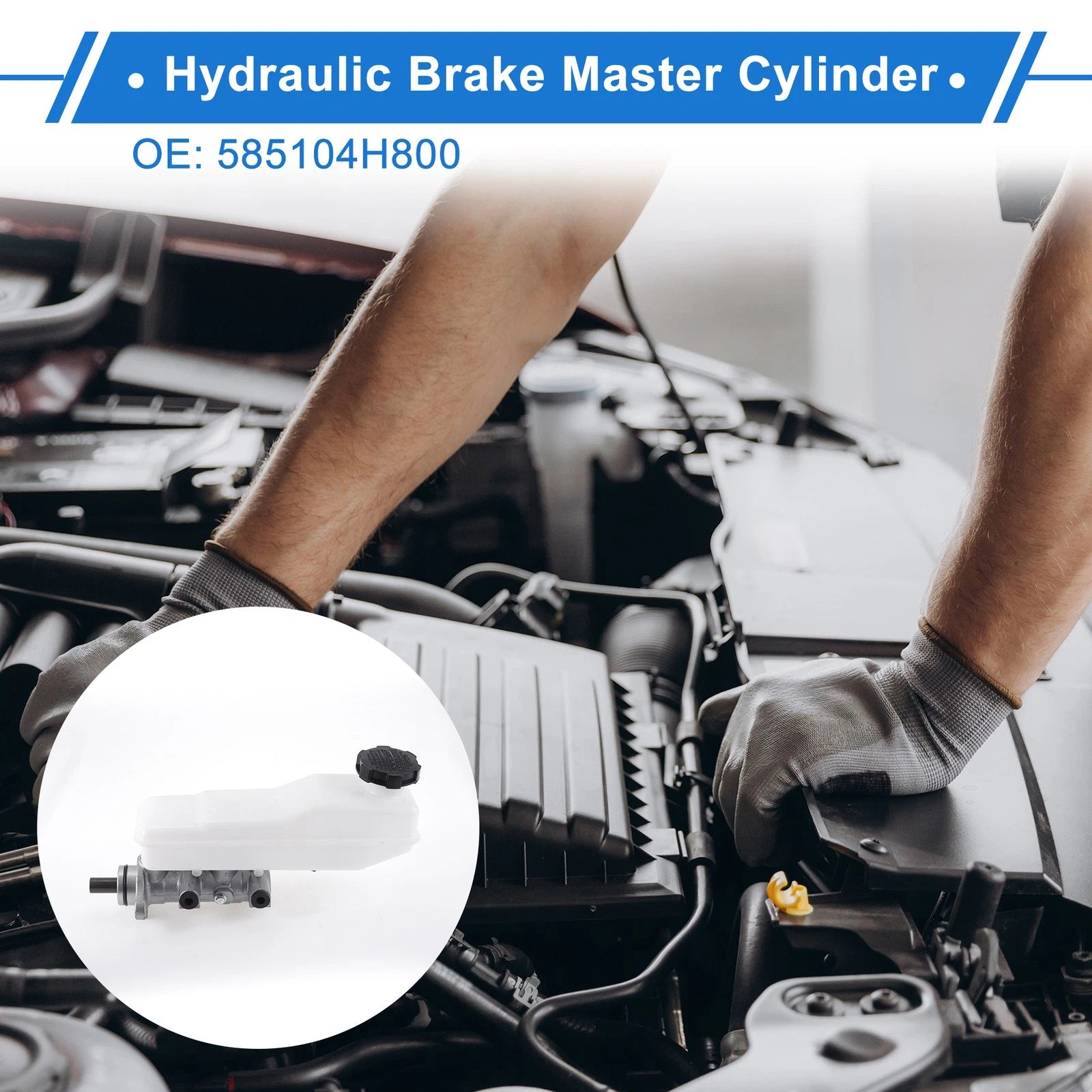 Brake Master Cylinder with Reservoir No. 585104H800 for Hyundai H1 (2001–2007)