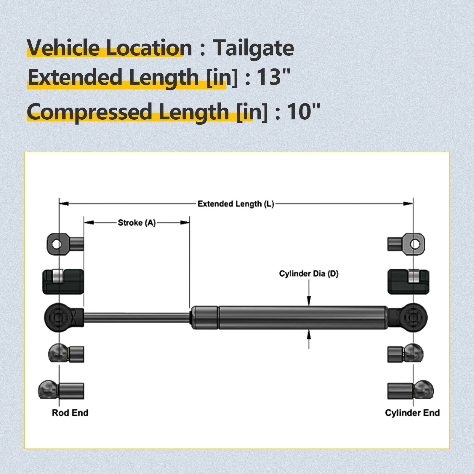 Tailgate Assist Lift Support for Silverado Sierra 1500 (1999–2007)