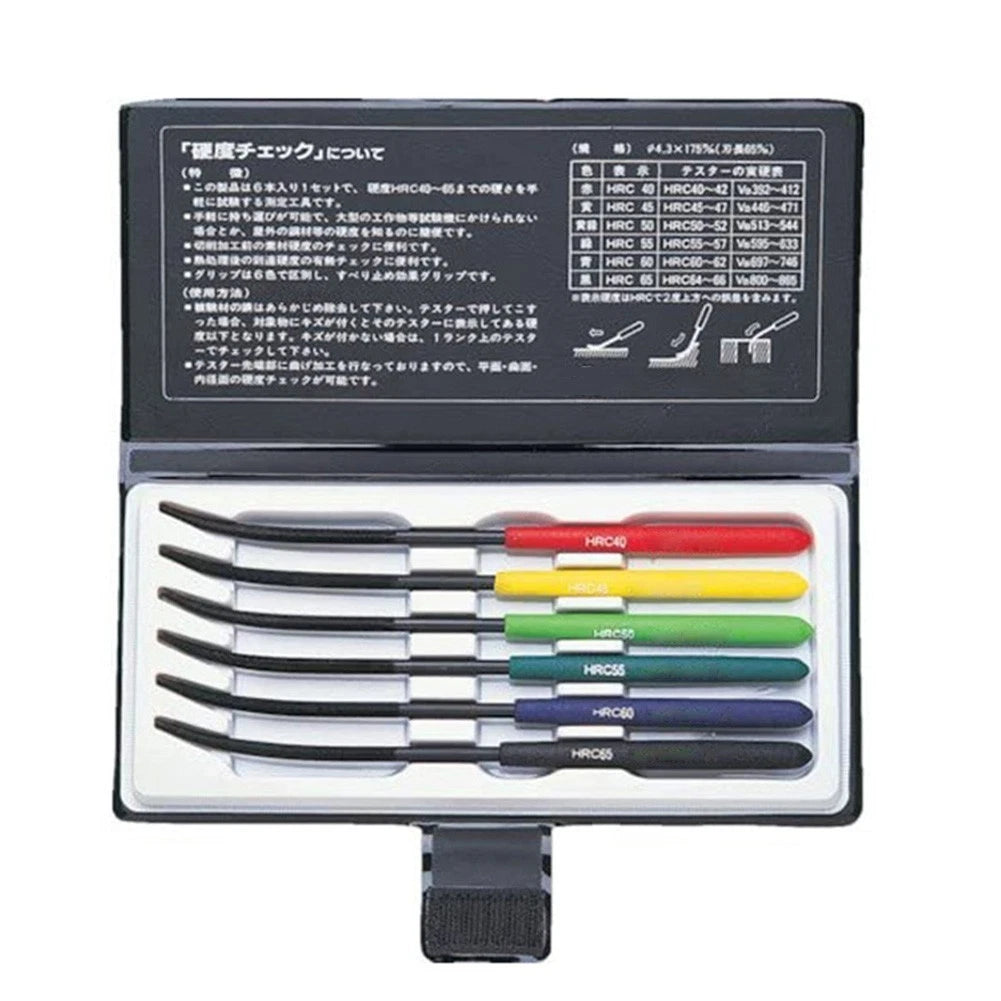 6 Piece Hardness Testing Kit for HRC40 HRC65