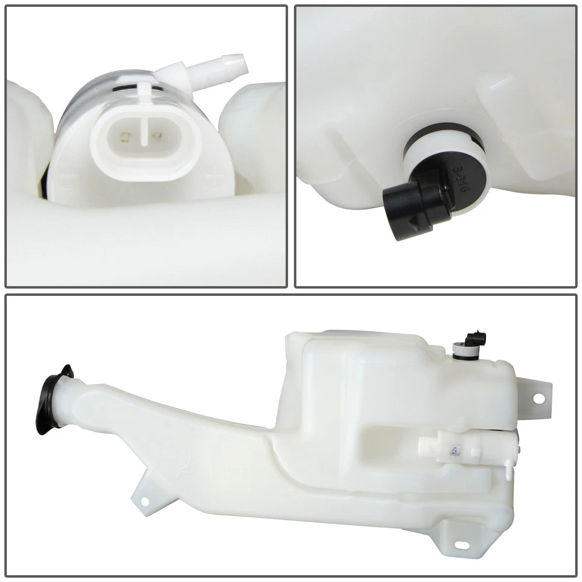 Washer Reservoir Tank Bottle w/ Sensor for Silverado Sierra (2011–2014)